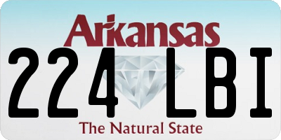 AR license plate 224LBI