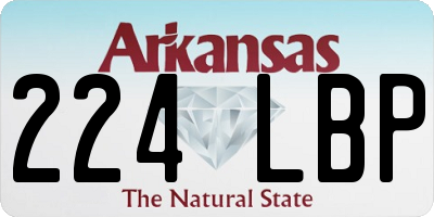 AR license plate 224LBP