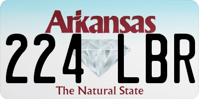 AR license plate 224LBR