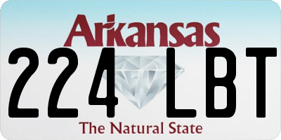 AR license plate 224LBT