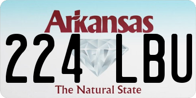 AR license plate 224LBU