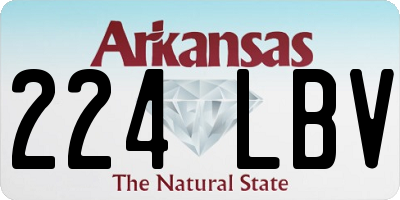 AR license plate 224LBV