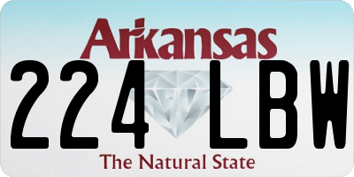 AR license plate 224LBW
