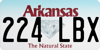 AR license plate 224LBX