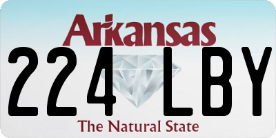 AR license plate 224LBY
