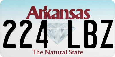 AR license plate 224LBZ