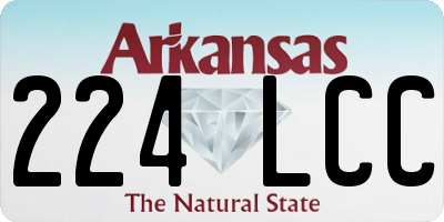 AR license plate 224LCC