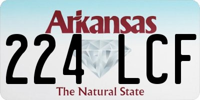 AR license plate 224LCF