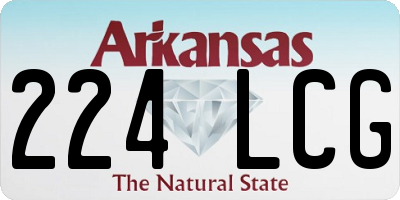 AR license plate 224LCG