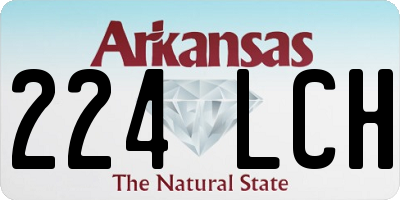 AR license plate 224LCH