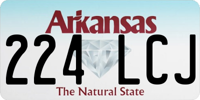 AR license plate 224LCJ