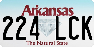 AR license plate 224LCK