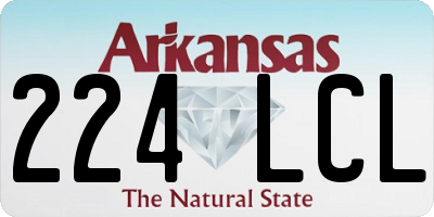 AR license plate 224LCL