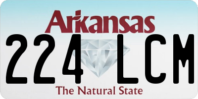 AR license plate 224LCM
