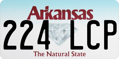 AR license plate 224LCP