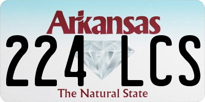 AR license plate 224LCS