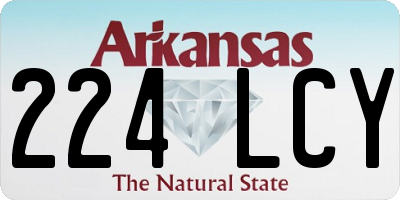 AR license plate 224LCY