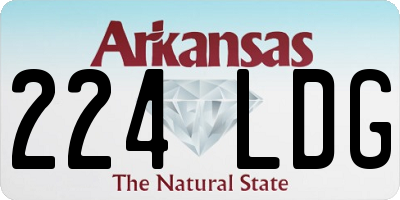 AR license plate 224LDG