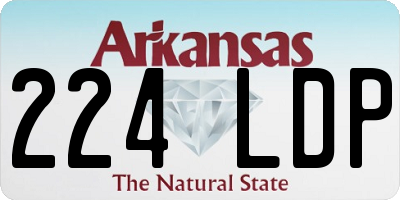 AR license plate 224LDP