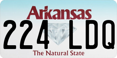 AR license plate 224LDQ