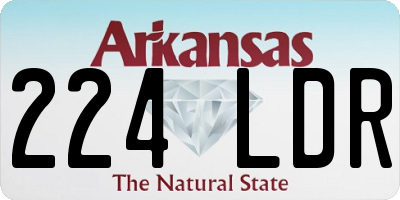 AR license plate 224LDR
