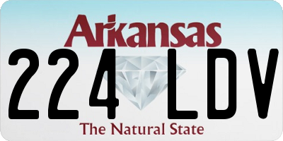 AR license plate 224LDV