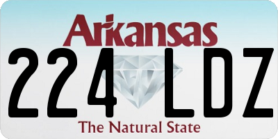 AR license plate 224LDZ