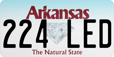 AR license plate 224LED