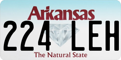 AR license plate 224LEH