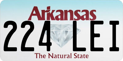 AR license plate 224LEI