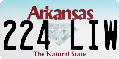 AR license plate 224LIW