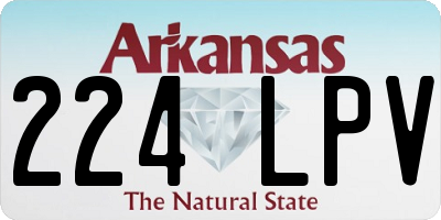 AR license plate 224LPV