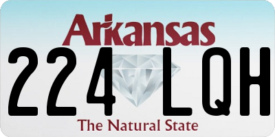AR license plate 224LQH