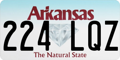 AR license plate 224LQZ