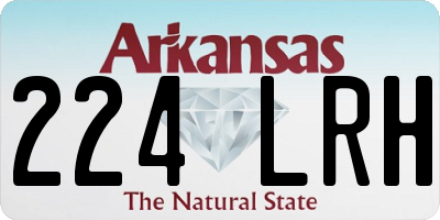 AR license plate 224LRH