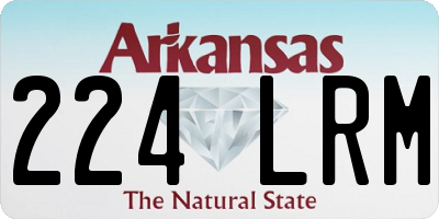 AR license plate 224LRM