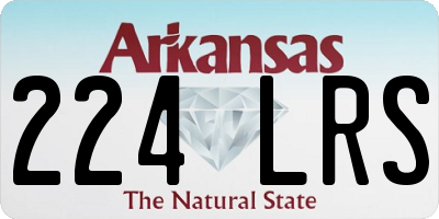 AR license plate 224LRS