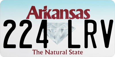 AR license plate 224LRV