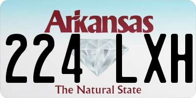 AR license plate 224LXH