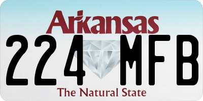 AR license plate 224MFB