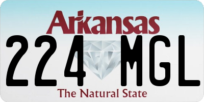 AR license plate 224MGL