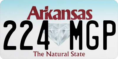 AR license plate 224MGP