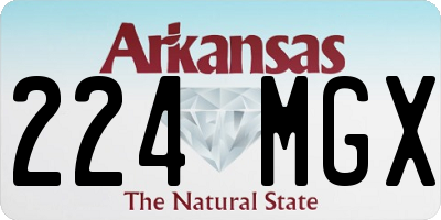AR license plate 224MGX