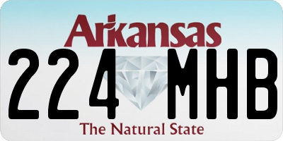 AR license plate 224MHB