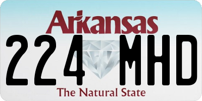 AR license plate 224MHD