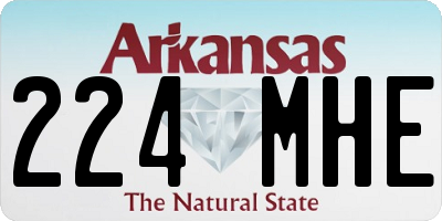 AR license plate 224MHE