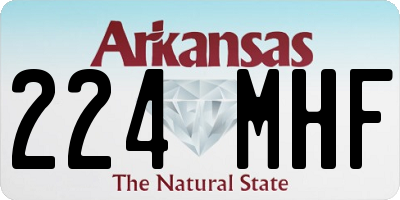 AR license plate 224MHF