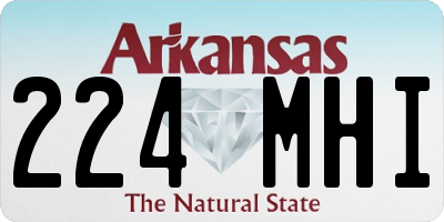 AR license plate 224MHI