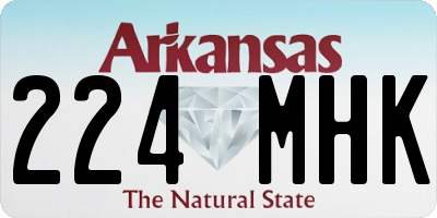 AR license plate 224MHK