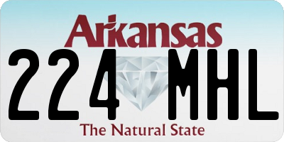 AR license plate 224MHL